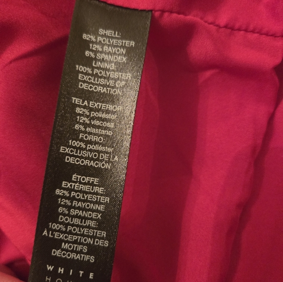 White House Black Market Vibrant Red Blazer Size 00 - Picture 6 of 10